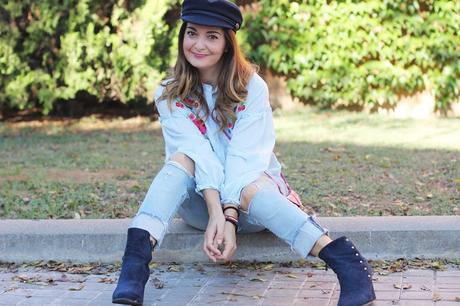 Como combinar blusa con bordados