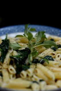 Espirales de pasta con vegetales