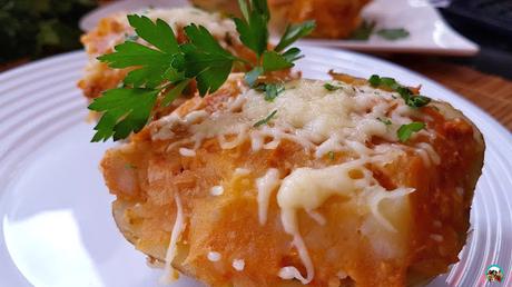 Patatas rellenas de atún