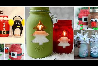 11 Manualidades navideñas reciclando frascos de vidrio - Paperblog