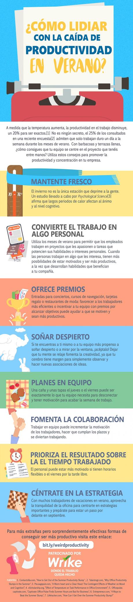 8 Trucos para Combatir la Caída de Productividad en Verano