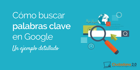 como buscar palabras clave google