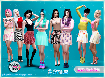 GML's Circle Skirt (Sims 4)