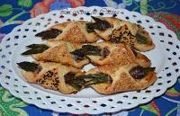 Pañuelos de espárragos y jamón