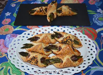 Pañuelos de espárragos y jamón Pañuelos de espárragos y jamón