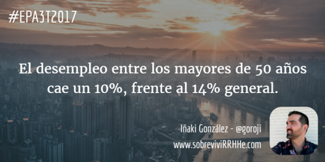 El desempleo entre los mayores de 50 años cae un 10%, frente al 14% general.