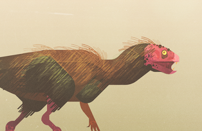 Dinosaurios en Lonely Planet por James Gilleard