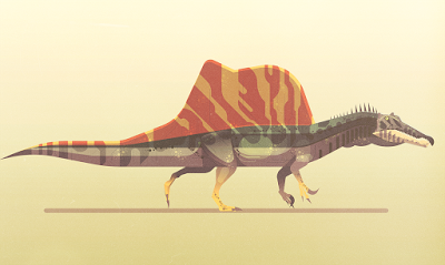 Dinosaurios en Lonely Planet por James Gilleard