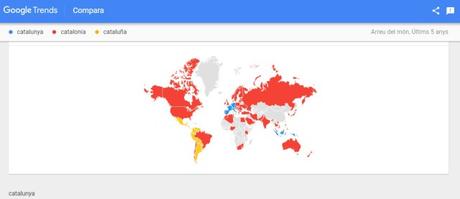 Google Trends catalunya distribució mundial