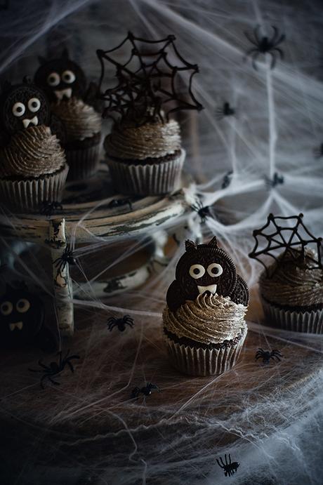 Cupcakes de Oreo para Halloween