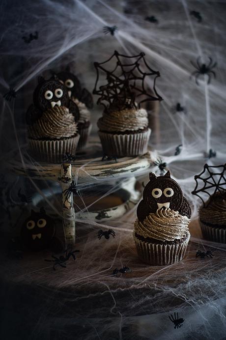 Cupcakes de Oreo para Halloween