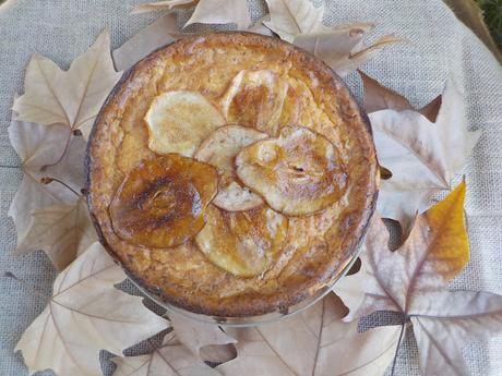 ricotta-tart, tarta-de-requeson-y-peras-caramelizadas