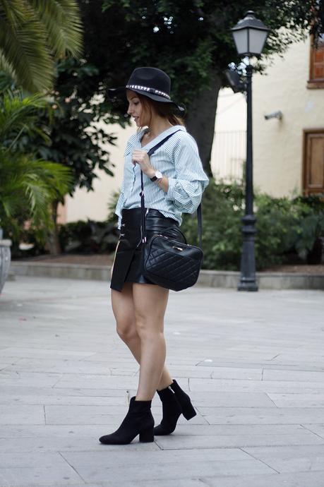 Camisa verde de rayas