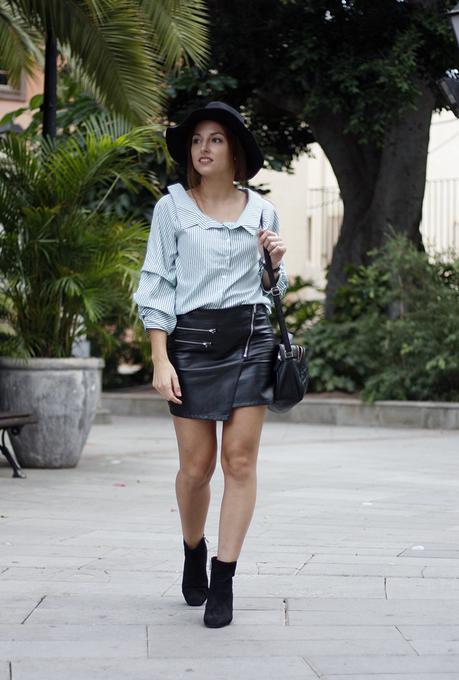 Camisa verde de rayas