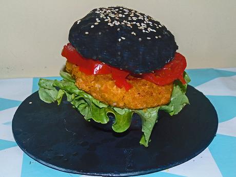 Receta Casera de Hamburguesa de pavo y espinaca (Especial Halloween Primera Parte)