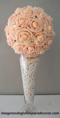 arreglos para fiesta de quince años rosas