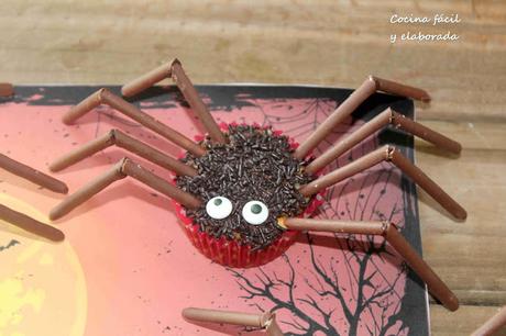 MAGDALENAS ARAÑAS DE HALLOWEEN