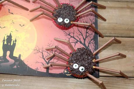 MAGDALENAS ARAÑAS DE HALLOWEEN