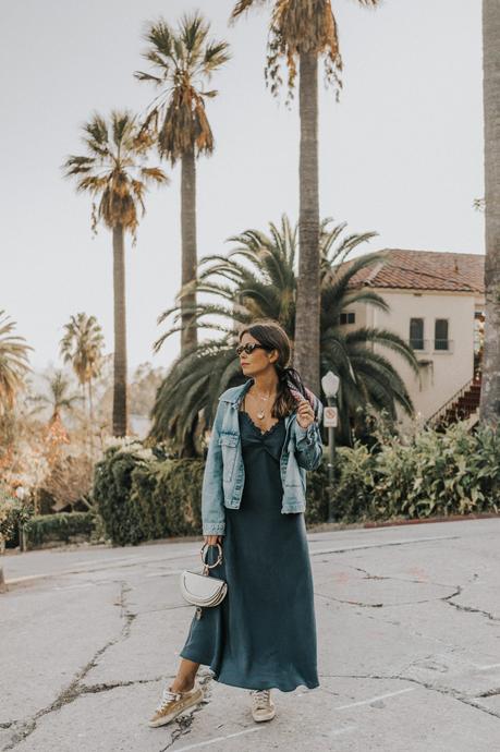 Blue Slip Dress