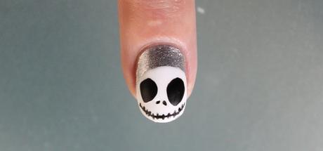 Uñas de Halloween Jack Skellington