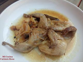 CODORNICES AL AJILLO CODORNICES AL AJILLO