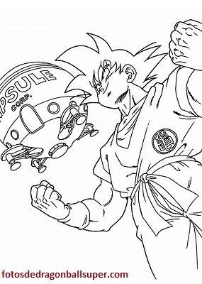 dibujos para pintar dragon ball z gratis goku