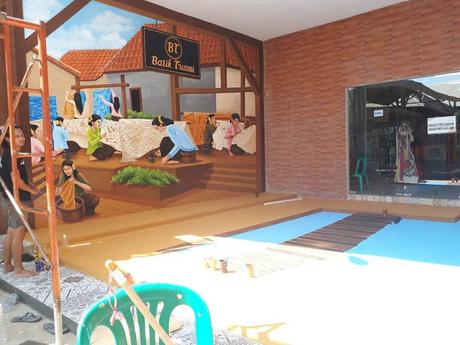 Arte 3D un puente pintado sobre las nubes