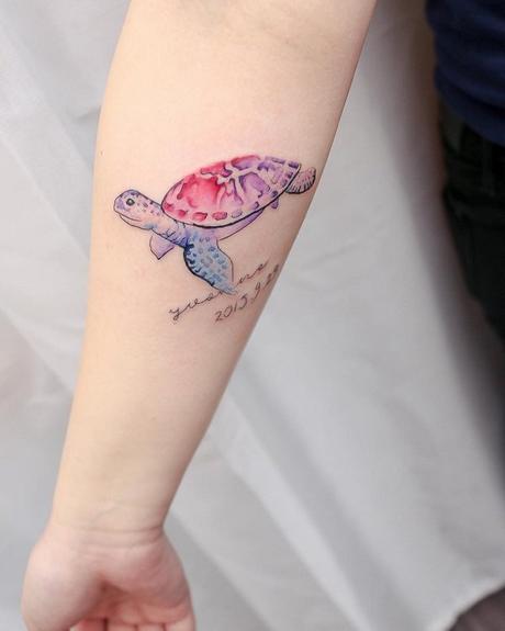 Mas de 20 ideas originales de Tatuajes de Tortugas
