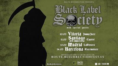 Gira española de los Black Label Society de Zakk Wylde