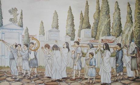 Blanco o negro en el ritual funerario romano