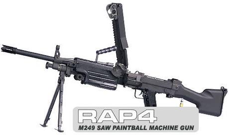 rap4 249 minimi saw entre las armas de paintball más caras del mundo