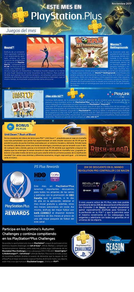 PlayStation Plus desvela sus juegos de noviembre 2017 PlayStation Plus desvela sus juegos de noviembre 2017