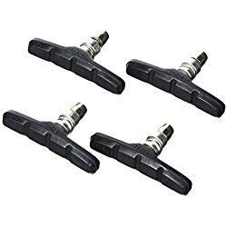 Point 29218201 - Pastilla para freno V-brake (2 pares, aluminio,70 mm), color negro