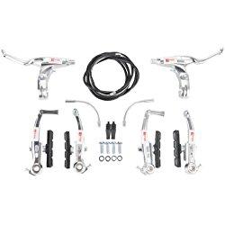 Juego completo de frenos V-Brake aluminio plateado