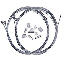 Cable de Freno de Bicicleta de Montaña Set de Alambre Cable de Engranaje y Abrazaderas de Extremos de Cable