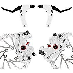 NV-5 G3 / HS1 Juego de frenos de disco de bicicleta delantero y trasero (NV-5 G3 Kit blanco con mango)