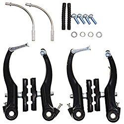 JLERU V-Brake - Piezas de freno Calibrador de freno para bicicletas 2 pares (negro)