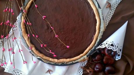 Tarta de castañas y chocolate Tarta de castañas y chocolate