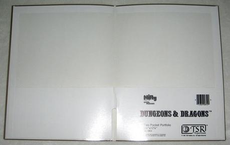 Portafolios de y otros productos de papelería de D&D (80's)