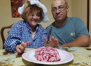 TARTA CEREBRO PARA HALLOWEEN EN THERMOMIX Y TRADICIONAL