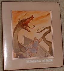 Portafolios y otros productos de papelería de D&D (80's)