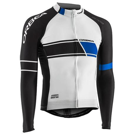 Maillot ML Orbea Pro Blanc Noir Bleu