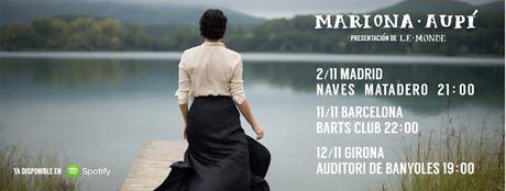[Noticia] Primeros conciertos de presentación del nuevo disco de Mariona Aupí