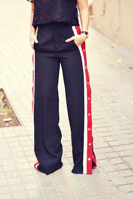 COSY KNIT AND SIDE BUTTONED PANTS