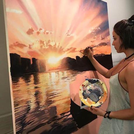 Lori Gilbert y sus pinturas al oleo de paisajes naturales