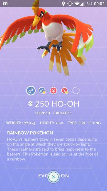 Los modelos de Ho-oh y Celebi ya están en Pokémon GO