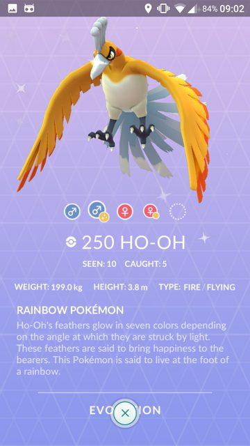 Los modelos de Ho-oh y Celebi ya están en Pokémon GO