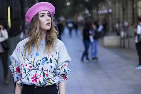 floral print sweater floral print sweater
