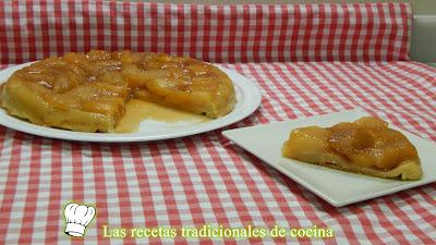 Tarta de de manzana Tatin con masa casera