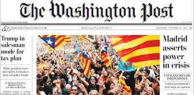 Catalunya protagoniza las portadas de la prensa internacional. Catalunya protagoniza las portadas de la prensa internacional.
